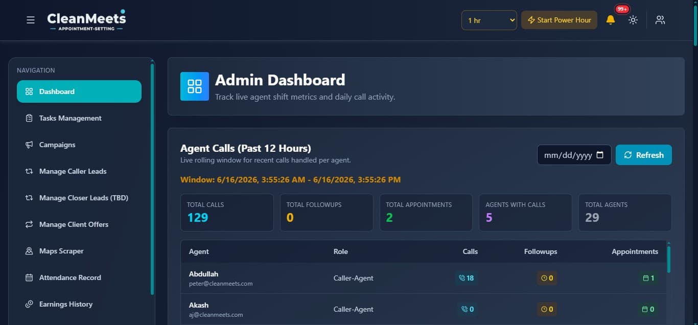 Cleanmeets CRM